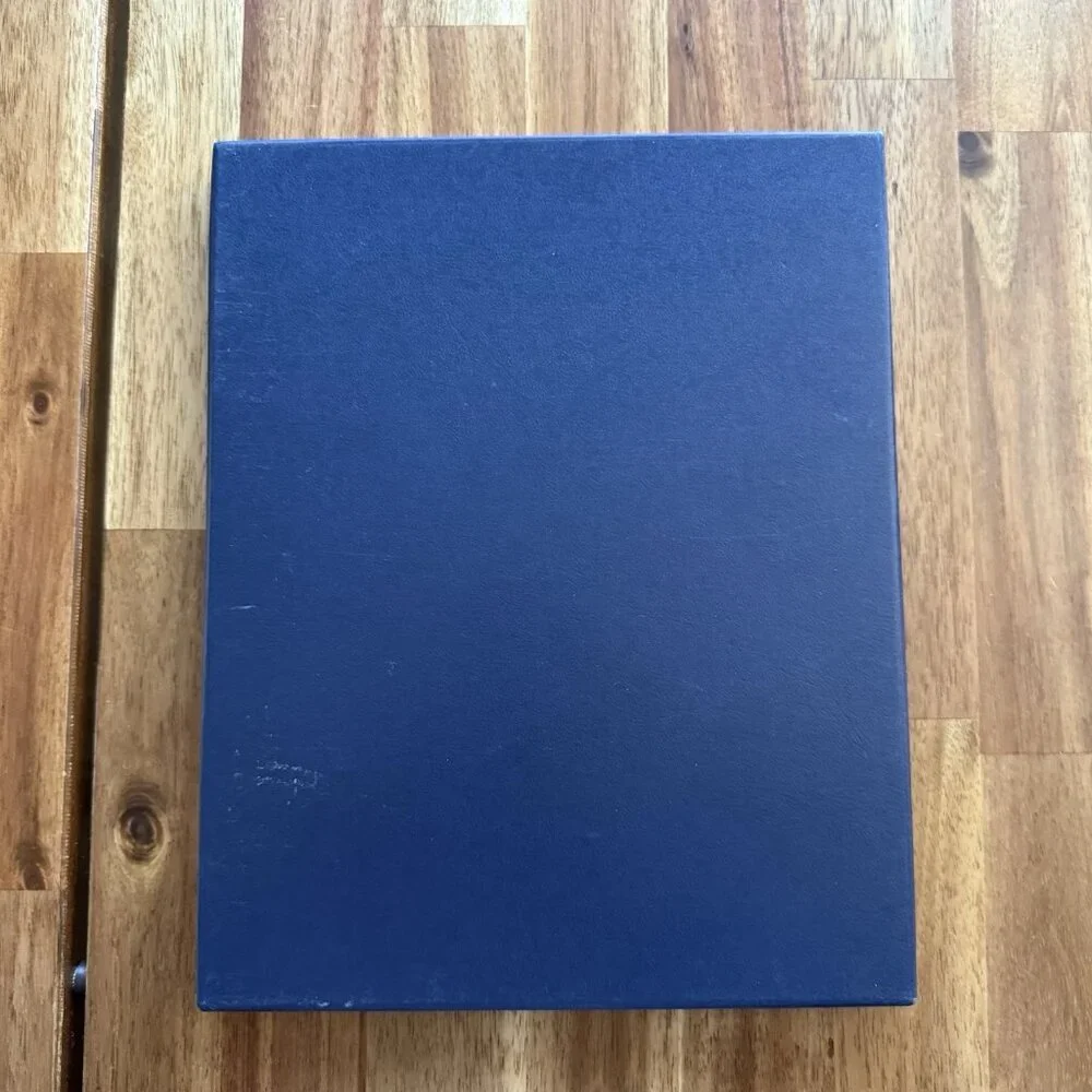 Polo Ralph Lauren Leather Blue Case For Ipad Or Tablet Media Case Embossed NWT